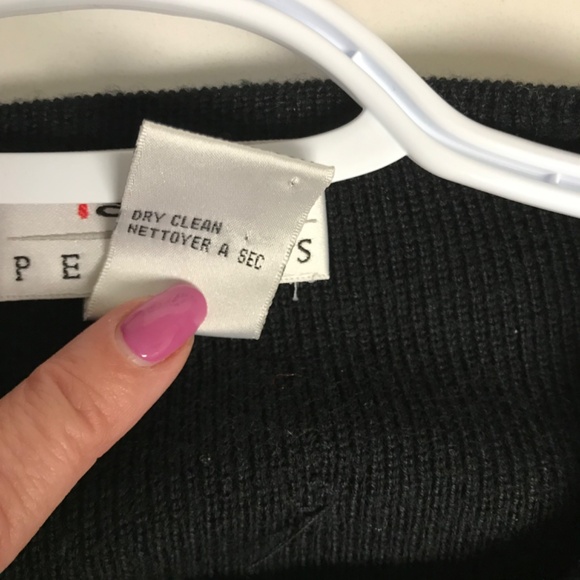 Talbots Black Cardigan Sweater with Beaded Gold Details Petite Medium - Picture 5 of 6